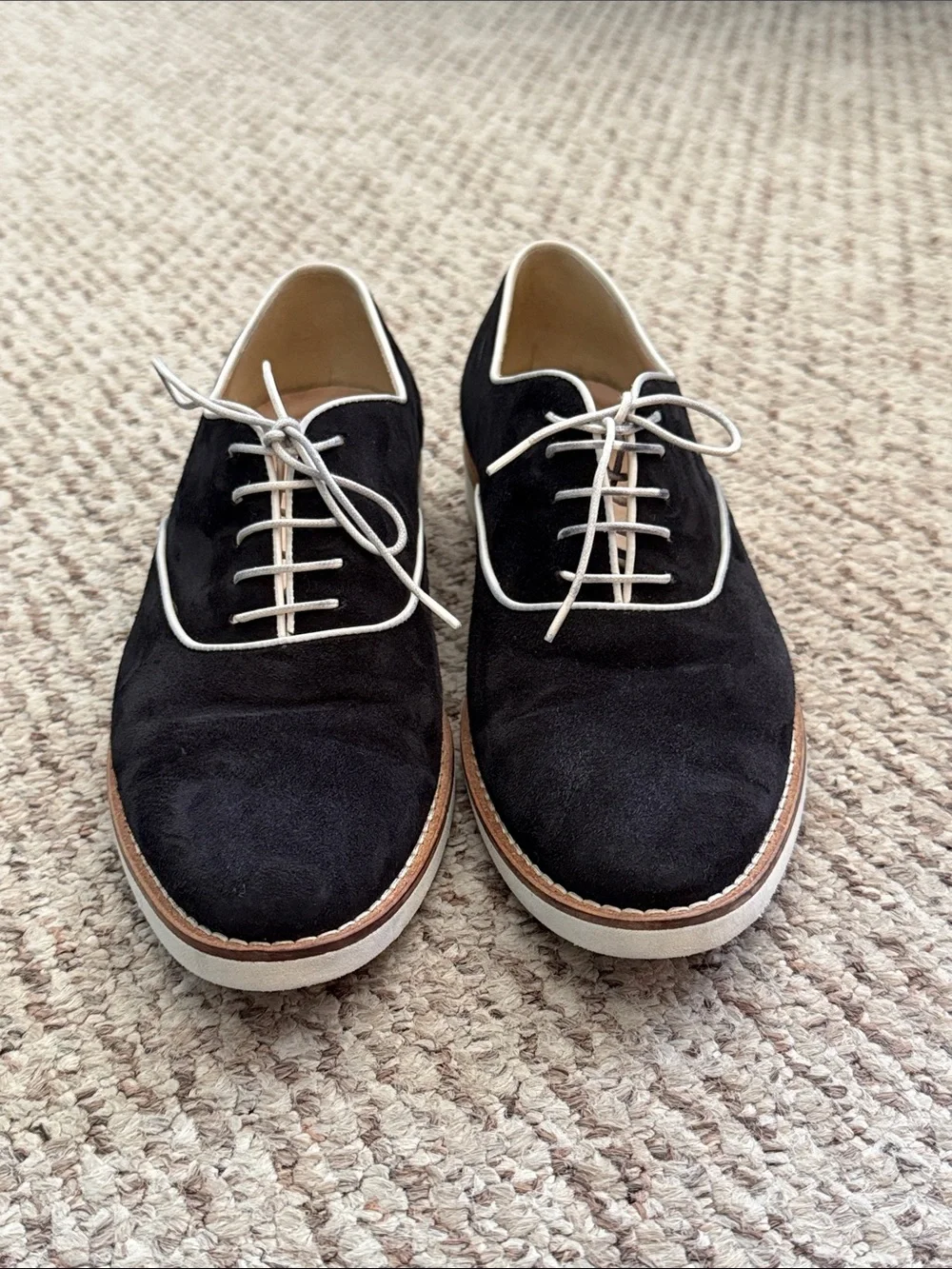 J. Crew black suede